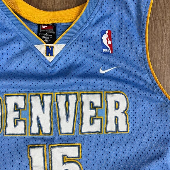 Vintage Nike Carmelo Anthony Denver Nuggets Jersey YOUTH Large Swingman - Picture 2 of 10